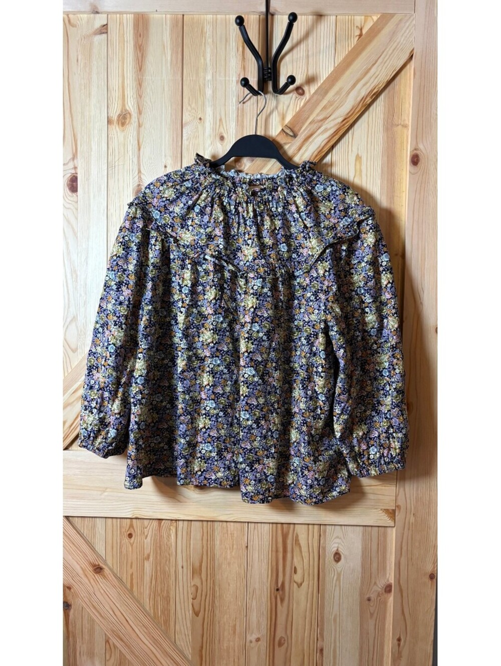 Universal Thread Women's Floral Y2K Long Sleeve Blouse XL